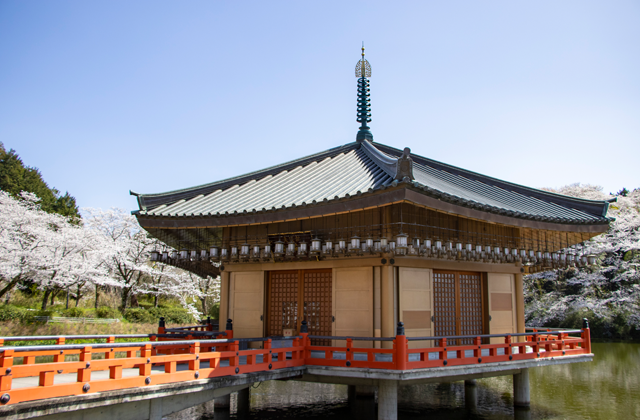 奈良県桜井市の名跡「安倍文殊院金閣浮御堂」